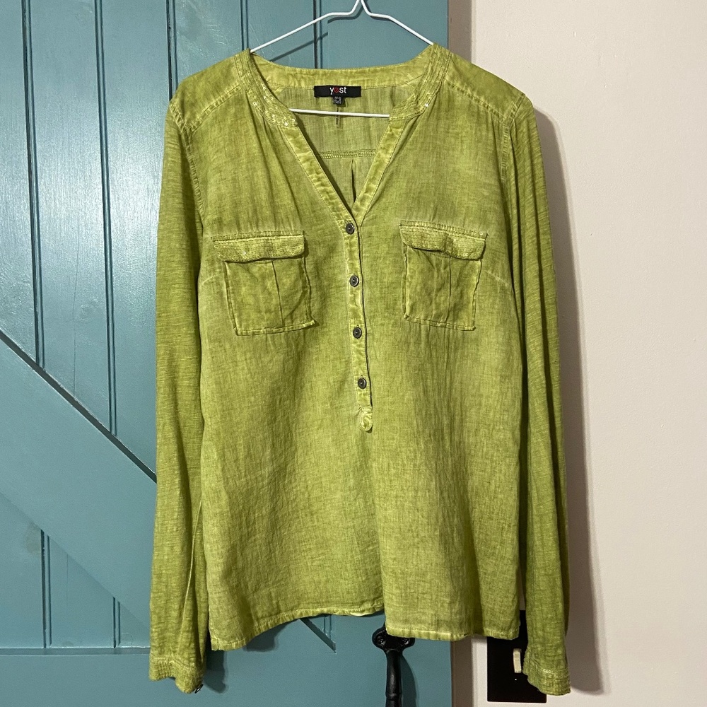 Yest Women’s Blouse Green size 8-10